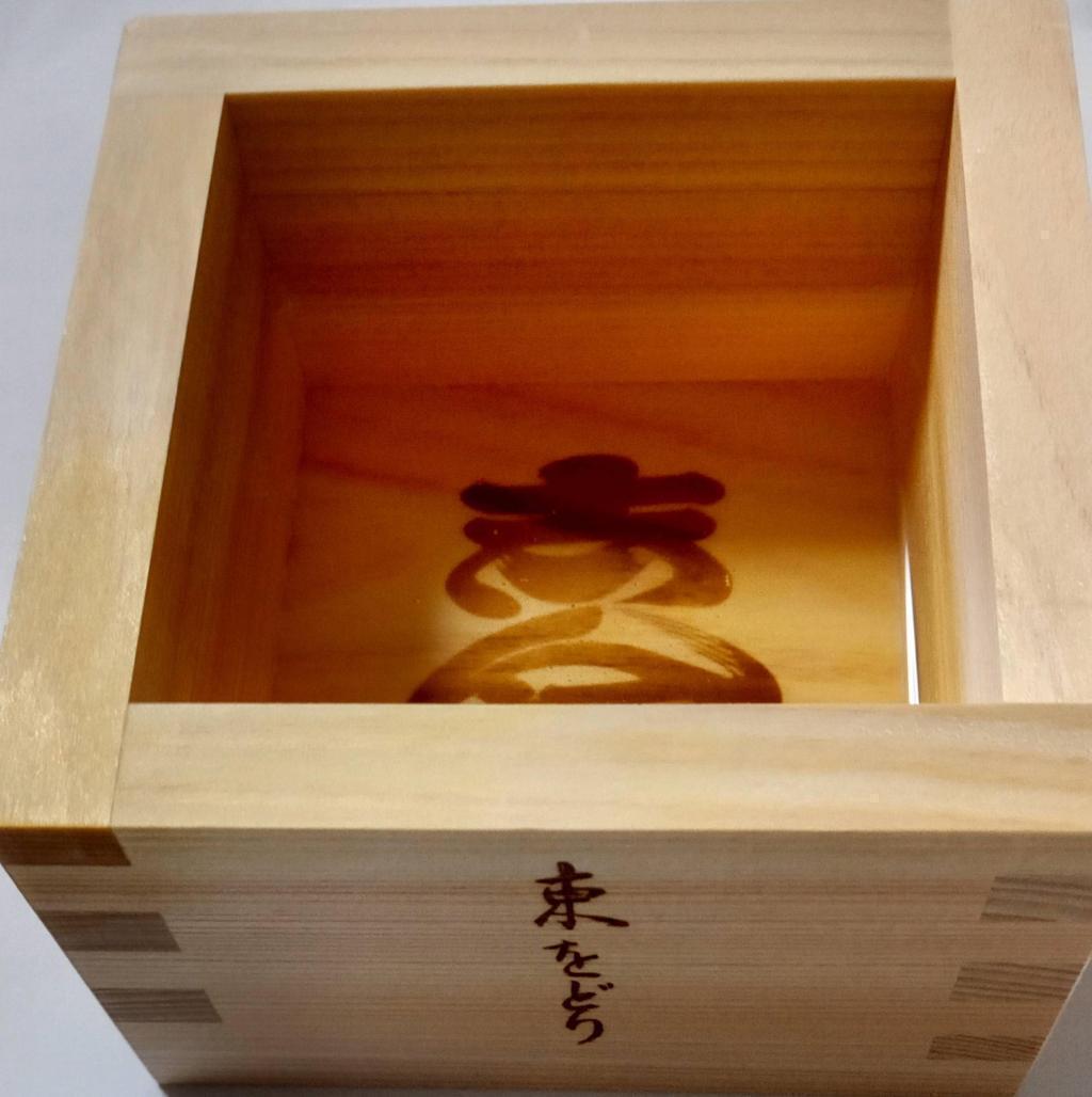 升酒の升は良い記念品に 第九十七回　東をどり　江戸の粋　日本の綺麗