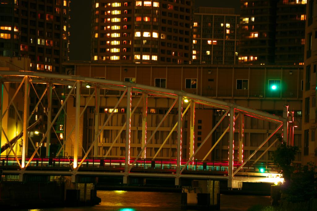  高橋・南高橋　水辺の夜景