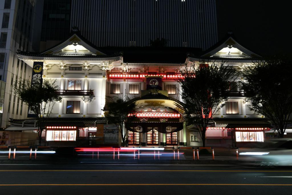 Kabuki-za Theater Beautiful Night Views in Chuo Ward