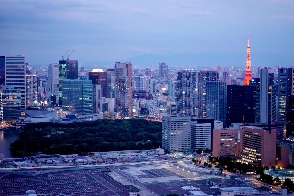 築地市場の跡地 中央区の夜景　〜高層ビルからの眺め〜