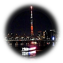  東京スカイツリー SDGs17色ライティング点灯