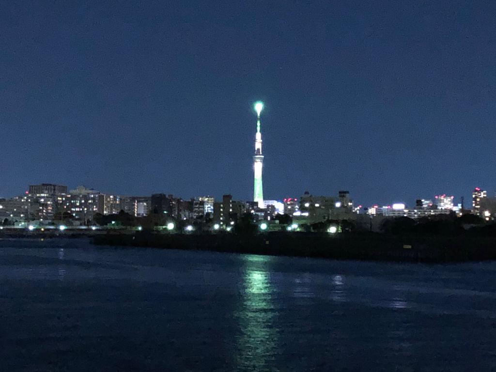 東京スカイツリー 夜の中央区：ライトアップ巡り