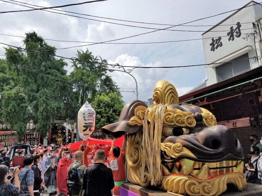  本祭　為朝公と茅の輪