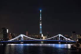 清洲橋 隅田川の12 橋が現在ライトアップ