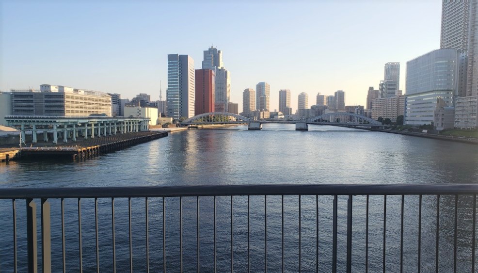  築地大橋から見た 隅田川上流