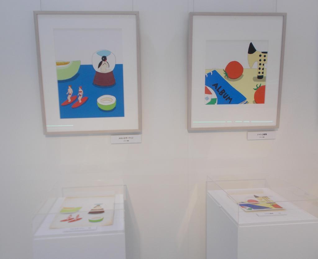  安西水丸原画展  - ジクレー版画とともに　果実と玩具のある風景　in  ノエビア銀座ギャラリー
　