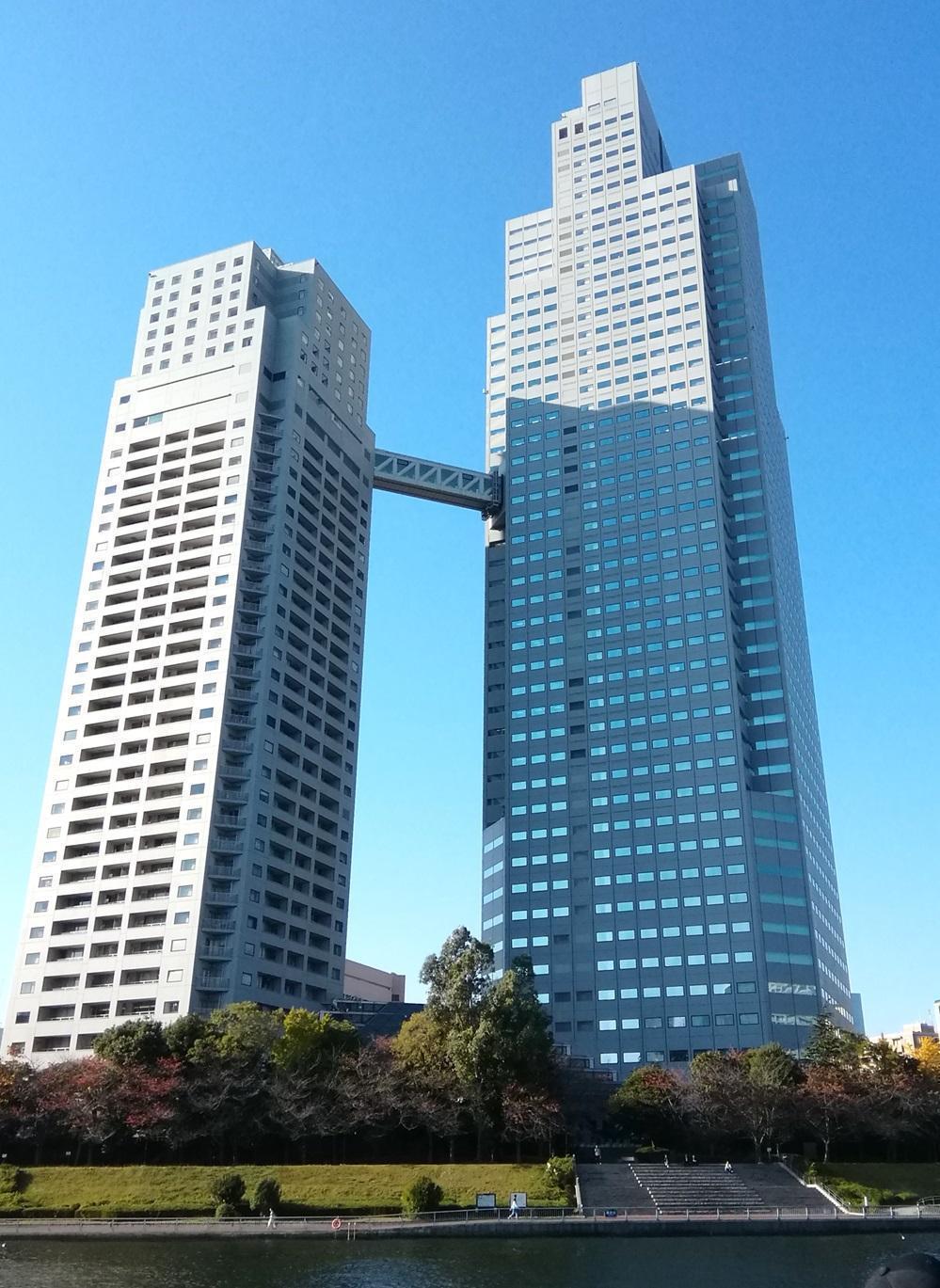  Looking up at high-rise building
　ー　高層ビルを見上げる　ー　①
　　～　聖路加セントルークスタワー・聖路加レジデンス　～