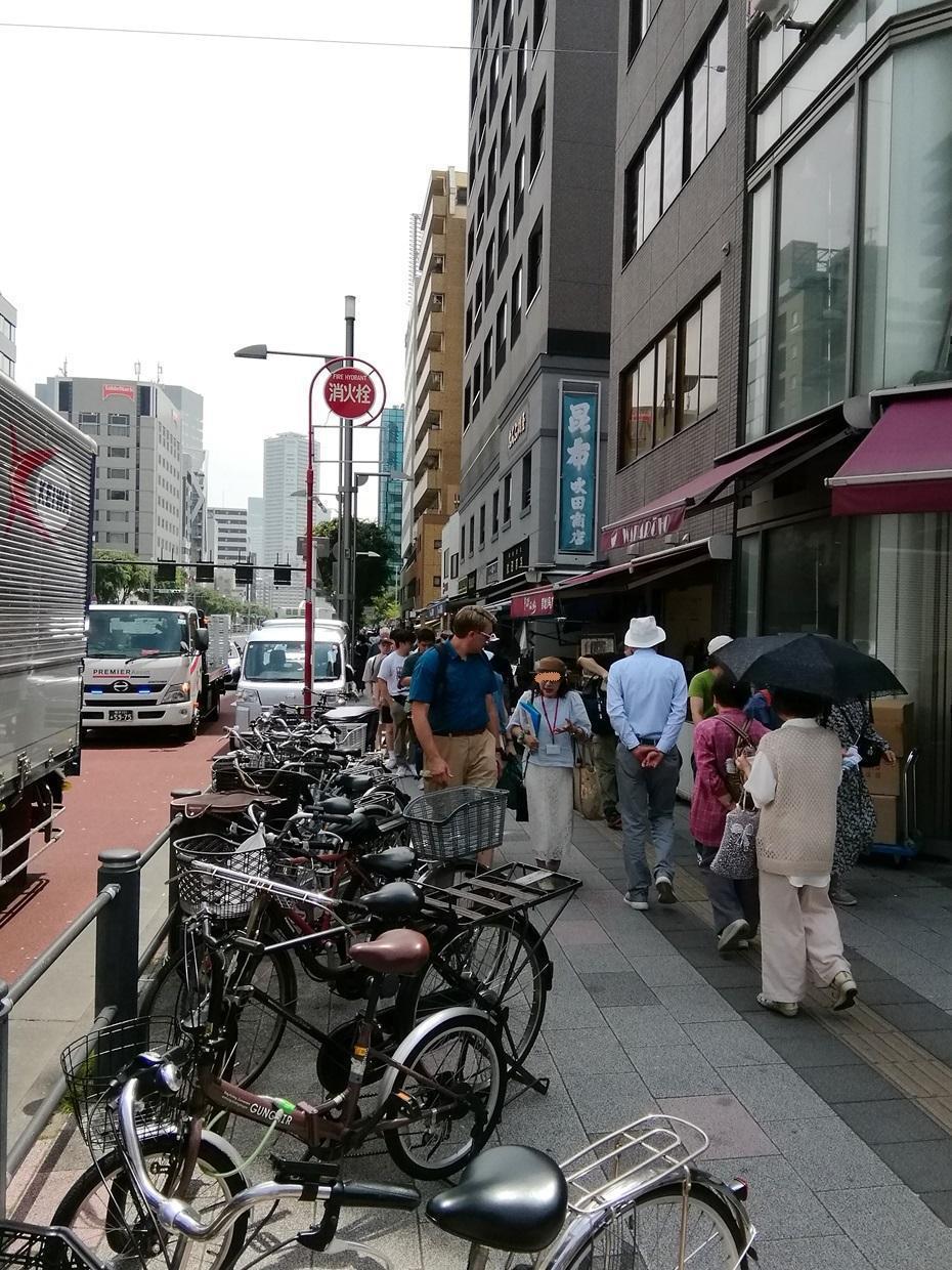 晴海通り・北西側 築地場外市場
　ちょっと内側ですが、
　一周してみましょう！　後編
　　～　築地場外市場　～