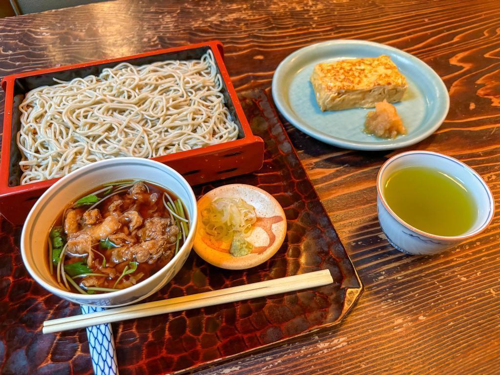 天もり＋玉子焼き　 中央区そば紀行(7) 室町　室町砂場