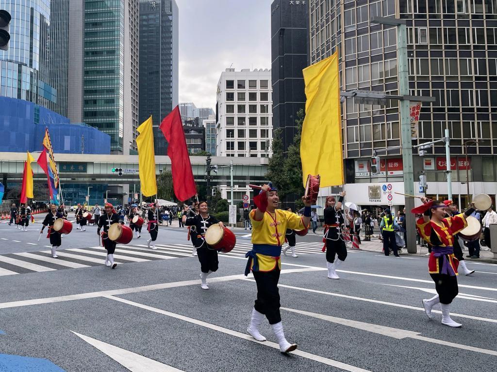 琉球國祭り太鼓　東京支部（沖縄県） 第51回　日本橋京橋まつり　〜諸国往来パレードと諸国往来市〜