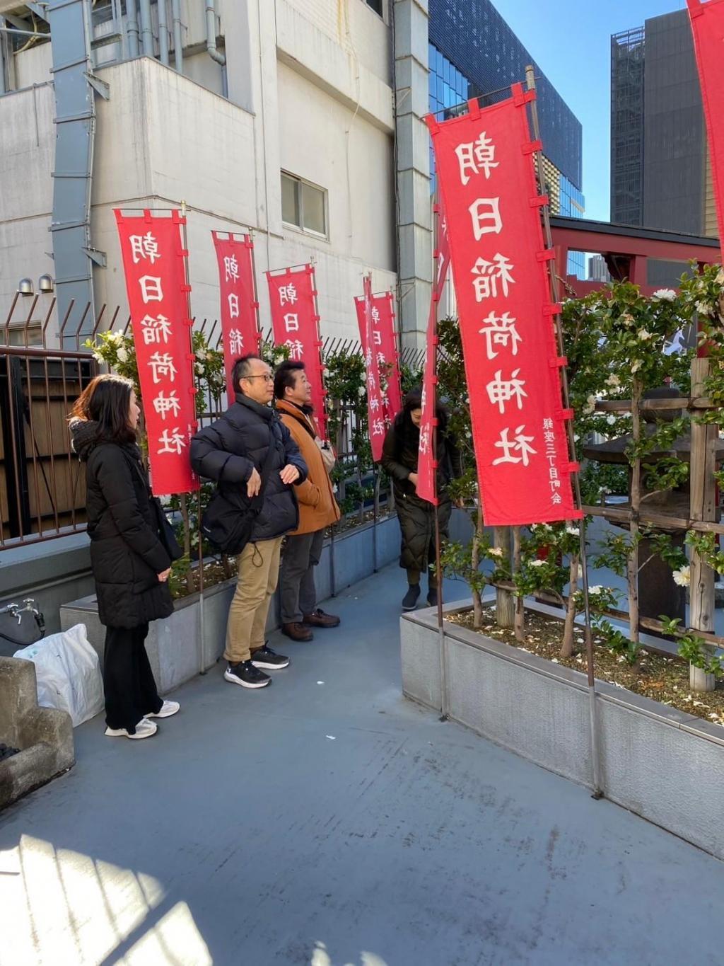 「天気の子」の舞台モデルになった朝日稲荷神社 銀座神社巡りツアーを催行！