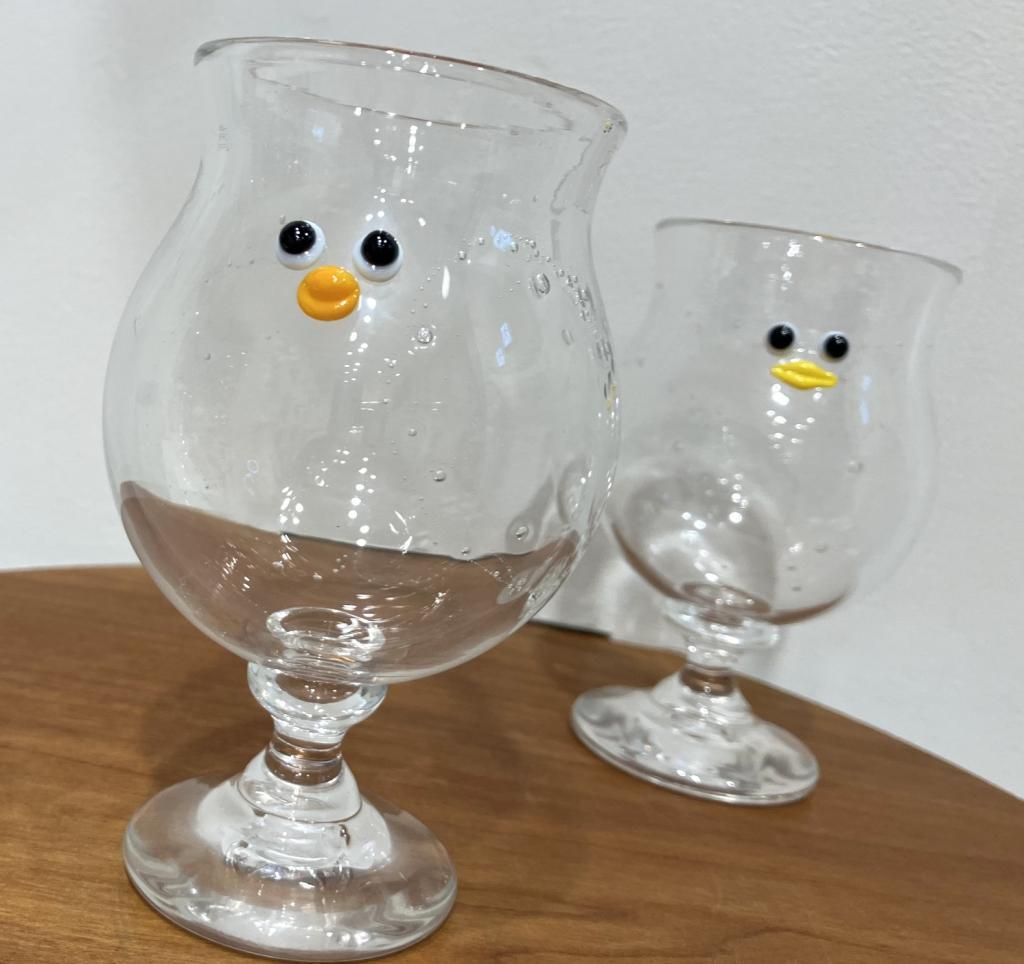 LittleMonsters ミニゴブレット
１個７,７００円 Choco  melt  !
　森比呂美ガラス展
　　～　日本橋木屋本店 izutuki　～