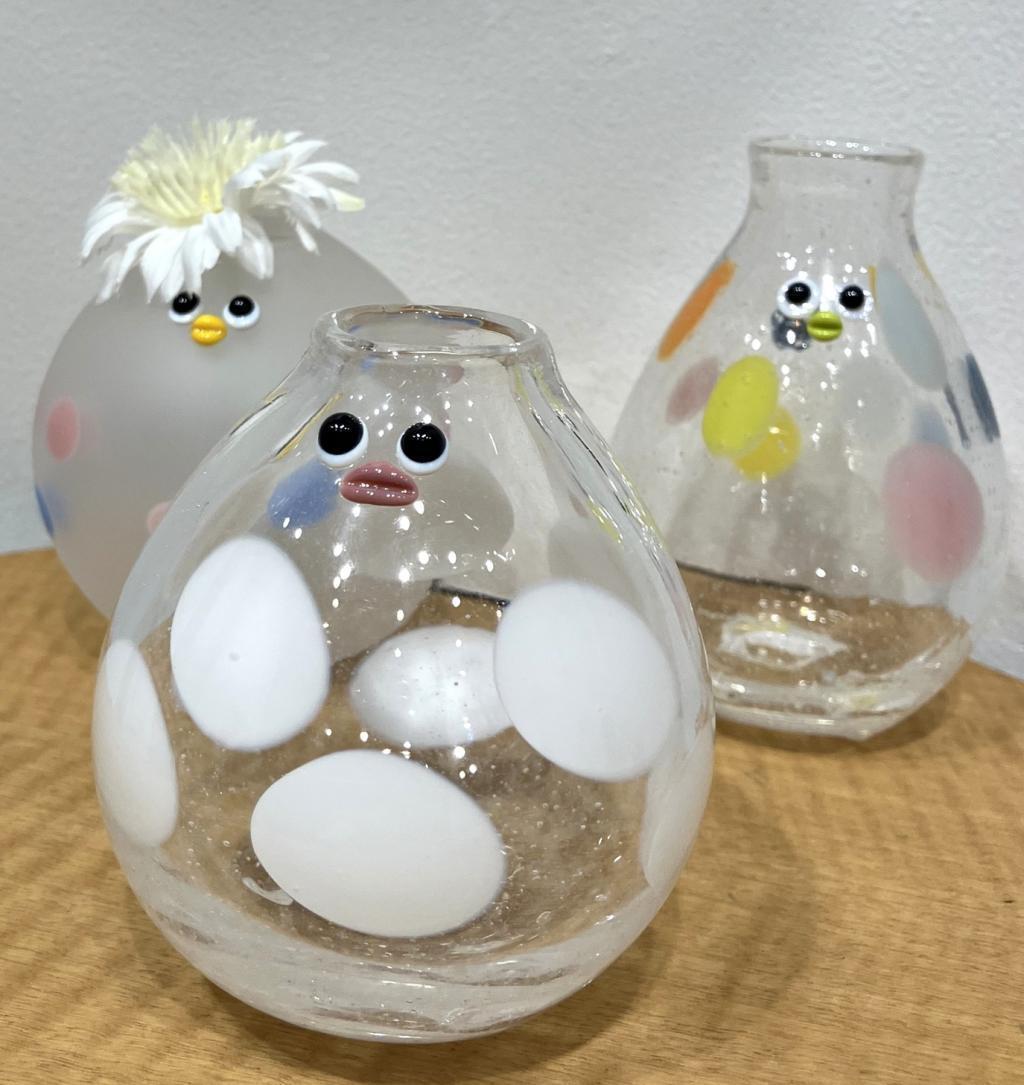 LittleMonsters クリアドット
１個６,０５０円 Choco  melt  !
　森比呂美ガラス展
　　～　日本橋木屋本店 izutuki　～