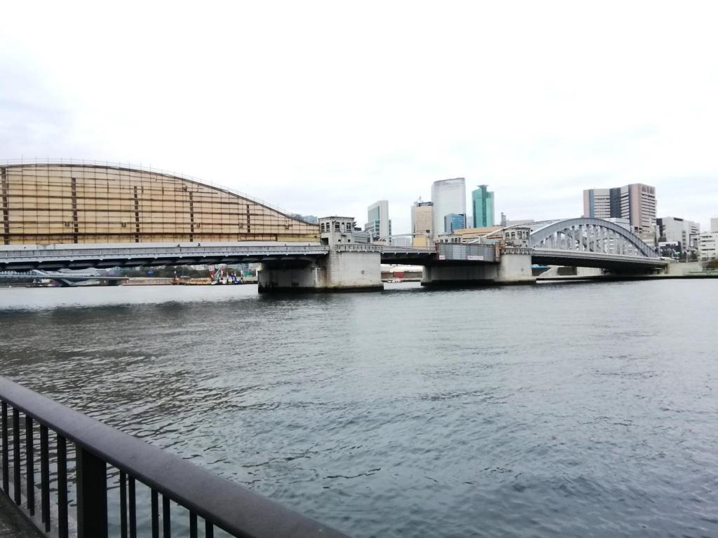  東京タワーと東京スカイツリーを求めて
　隅田川９橋を遡上します　②
　　～　勝鬨橋　～