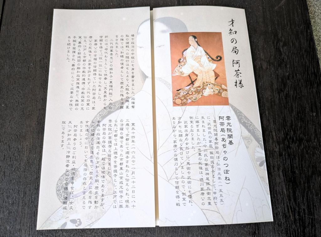  才知に長ける阿茶局