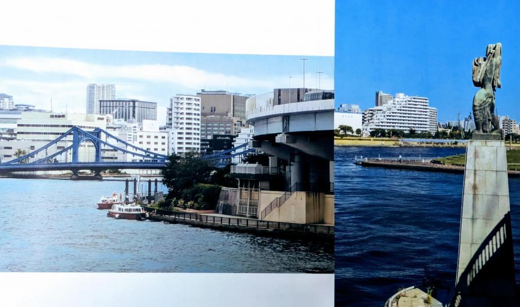  中央区の端　水に囲まれた街