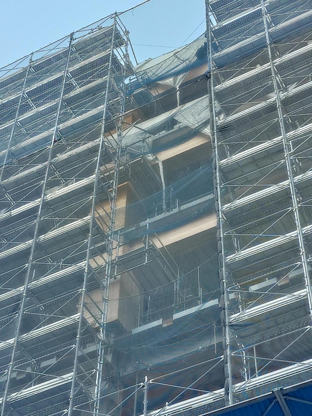 現地での建設状況 大阪・関西万博を中央区目線で楽しもう！②「木の国－日本」と「日本橋本町三井ビルディング ＆forest」