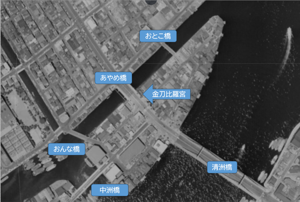 1960年代の航空写真 なかすをさがすのまき