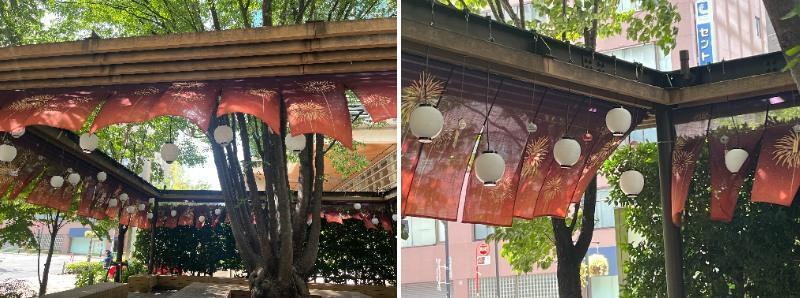 コレド室町「けやき広場」は七福神 この夏も江戸風鈴で涼みましょう