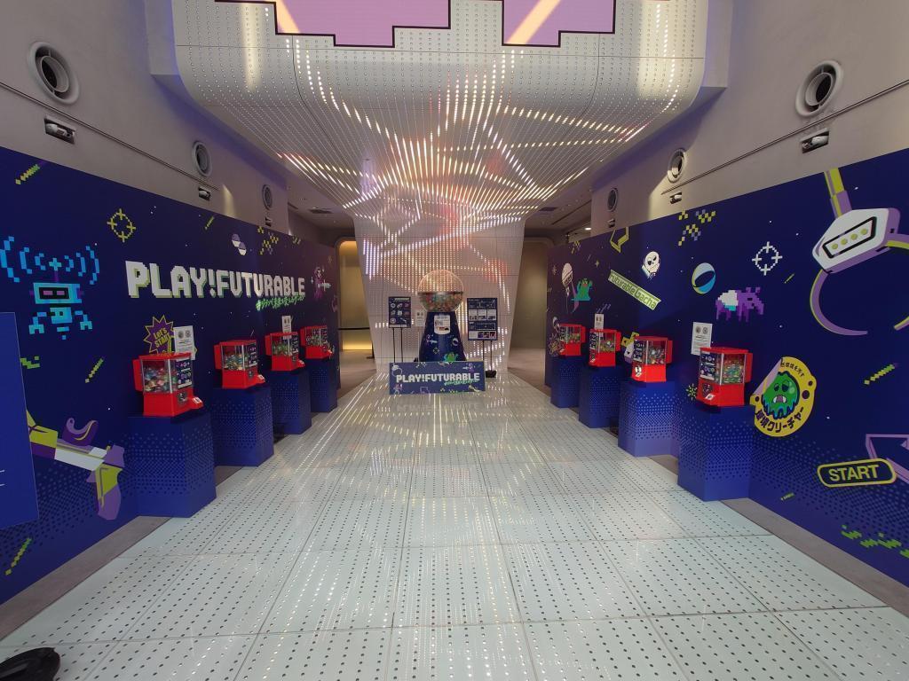 ゲームをクリアし、ガチャガチャを回してみましょう！ 銀座でガチャガチャ回してみませんか？
「 PLAY! FUTURABLE 」 ＃ジブンで未来を変えるゲーセン