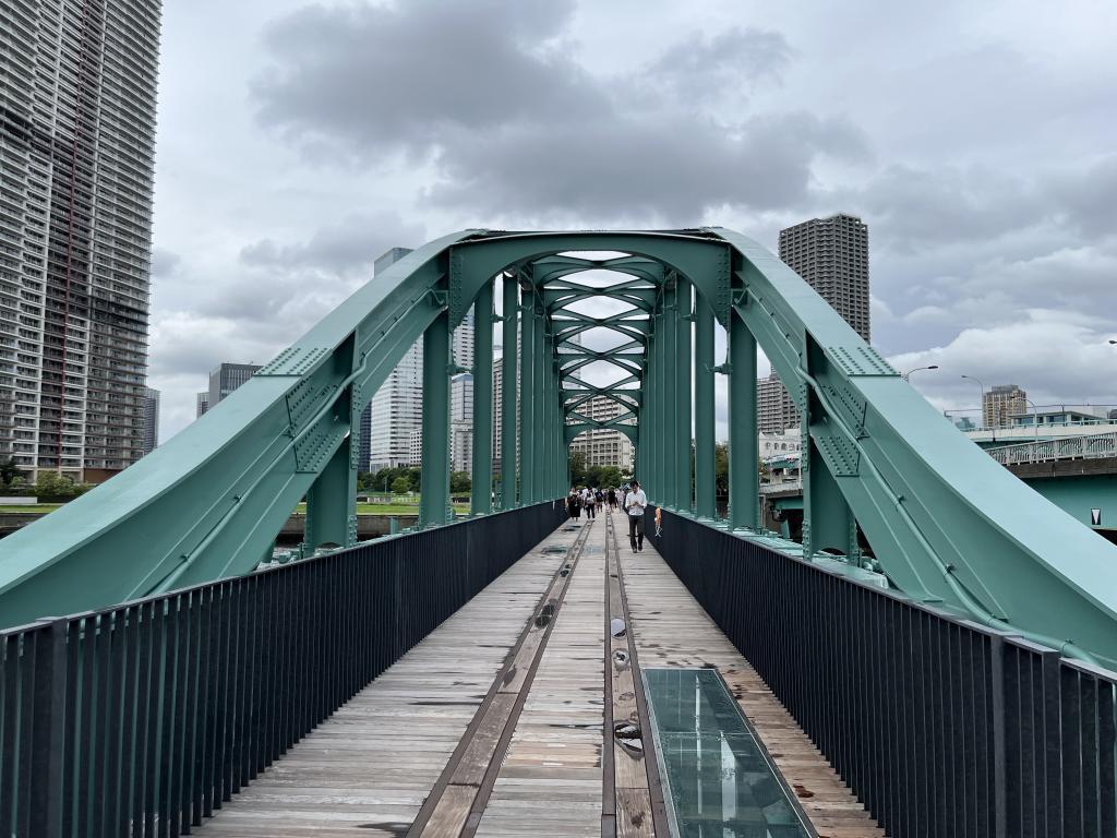 東京都の発表を紹介 旧「晴海鉄道橋」の遊歩道　祝開通！！