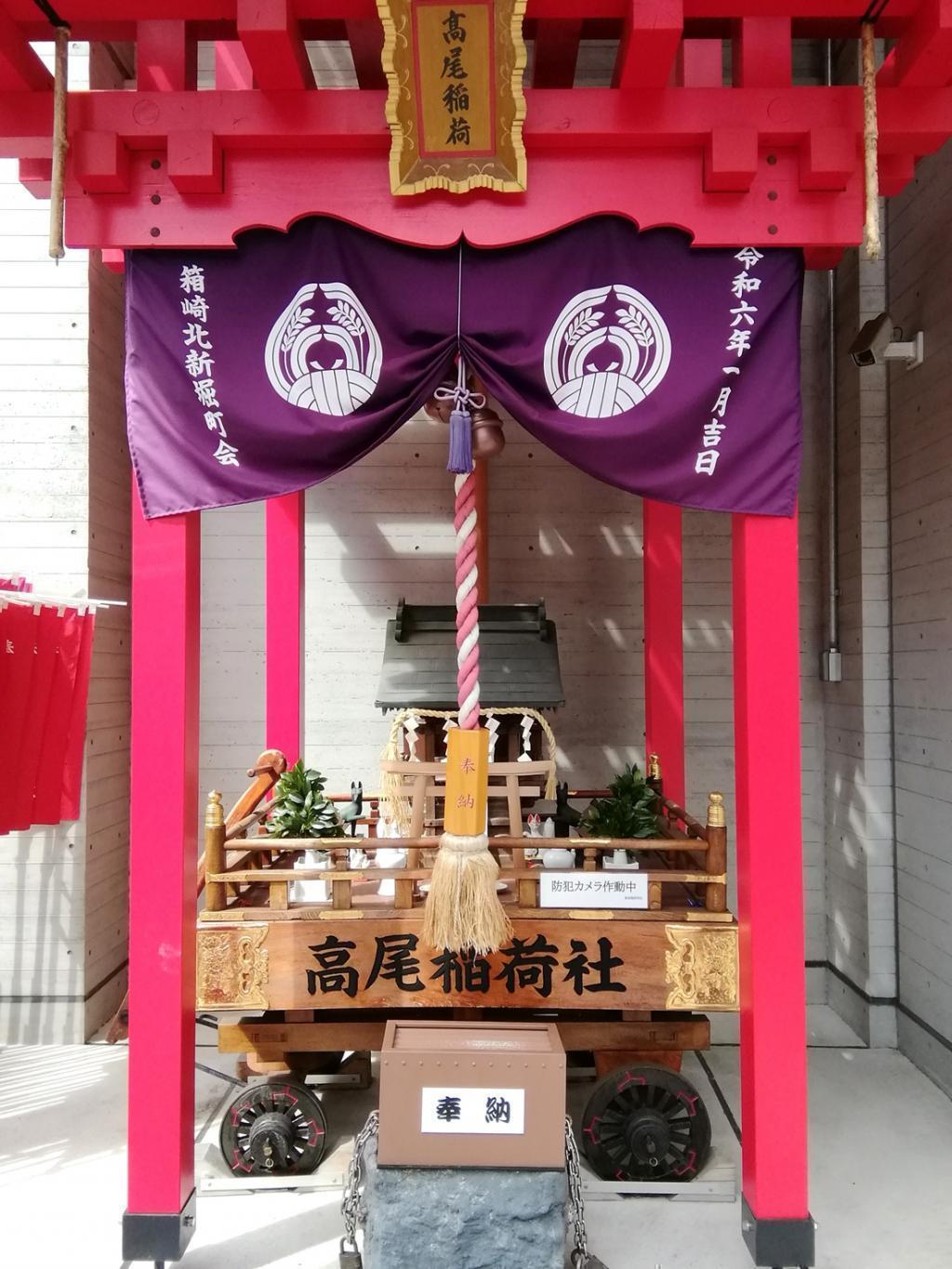 中洲の関連先
高尾稲荷神社 べらぼう～蔦重栄華乃夢噺～　異聞　４５
　　～　中洲　～