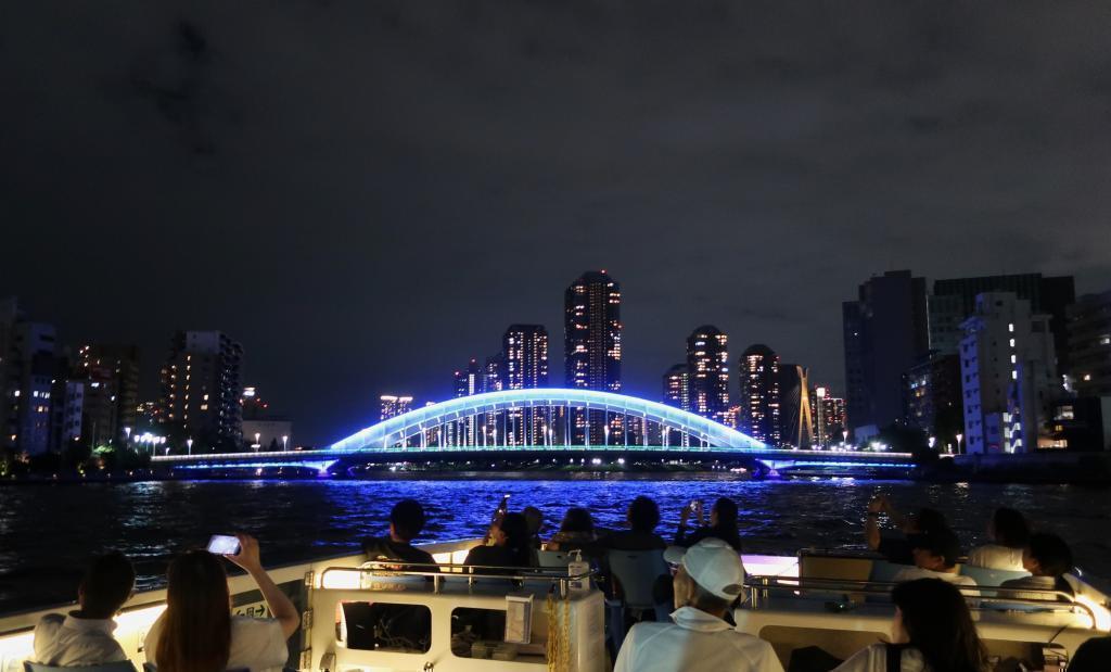 隅田川の三つの橋 TABINA主催「お月見クルーズ」乗船報告
