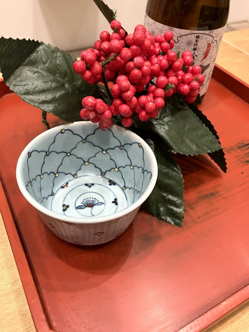 水色しのぎ花紋
７,７００円 伊藤満作陶展
　「月夜に米の飯」
　　～　日本橋木屋本店 izutuki　～