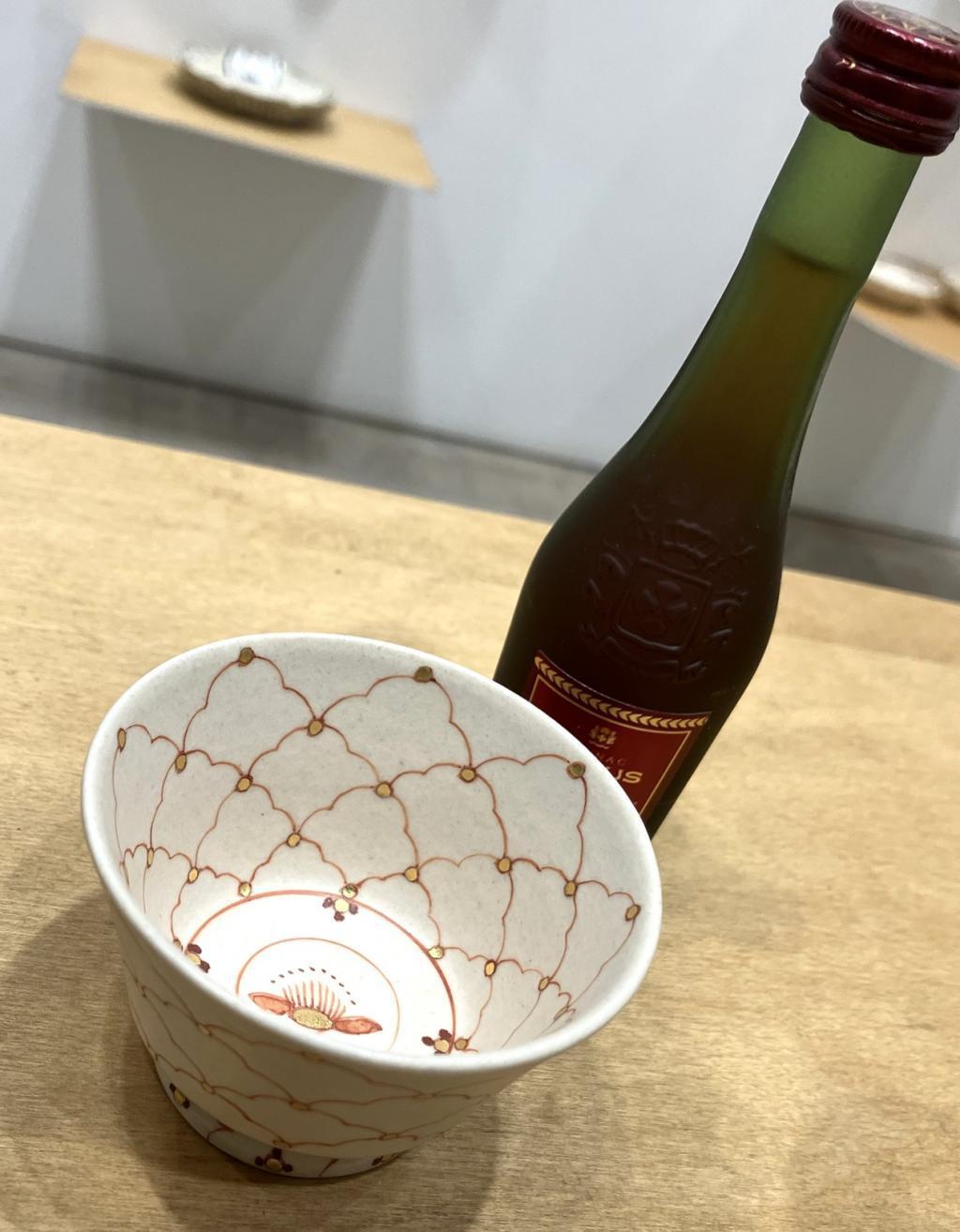 赤絵線紋杯
７,７００円
 伊藤満作陶展
　「月夜に米の飯」
　　～　日本橋木屋本店 izutuki　～