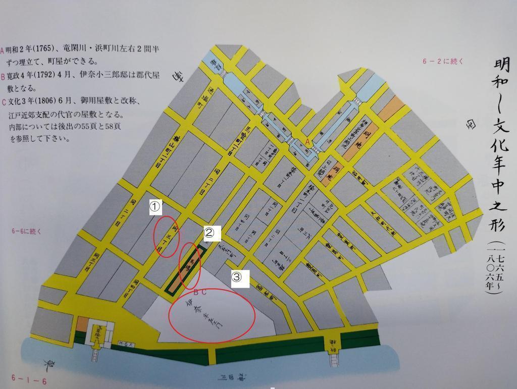  「中央区とのご縁：べらぼう〜蔦重栄華乃夢噺〜㉙」
～日本橋馬喰町（初音の馬場、初音森神社、郡代屋敷）、薬研堀、大丸新道：　
喜多川歌麿、高島おひさ、万次郎～