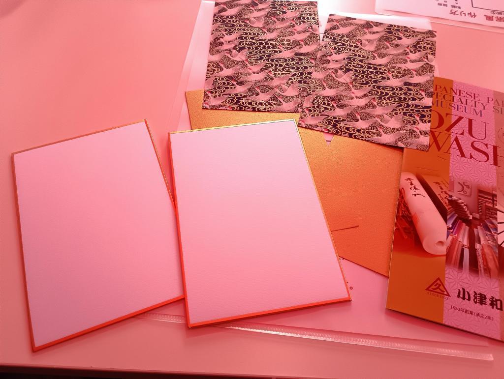 製作材料が揃いました。 2025べったら市での江戸体験イベント
『小津和紙のからくり屏風作り』
主催　蔦重勉強会・大伝馬町二之部町会