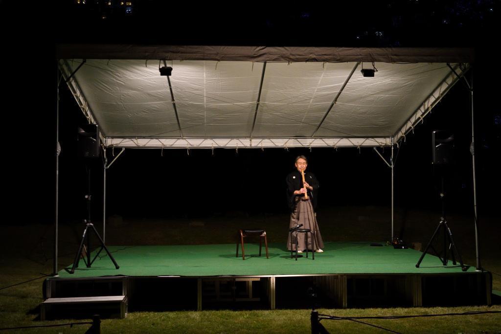  Moon Viewing at Hama-rikyu Gardens on an Autumn Night