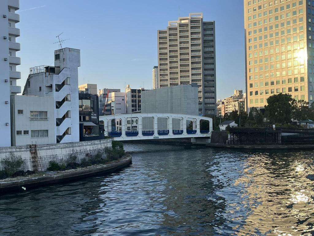 (ミニツアーでは見てませんが)永代橋から見た豊海橋 「中央区観光おもてなしスタッフ」講習レポートPart2@新川