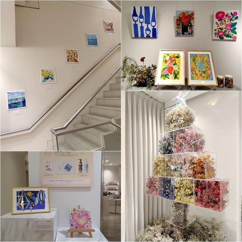  障がい者アートとサステナブルな花が織りなす
－ファンケル銀座スクエアのクリスマス－