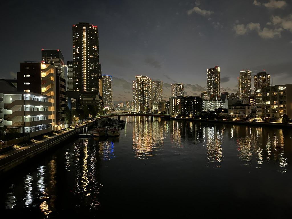  霜月の薄暮＠中央区