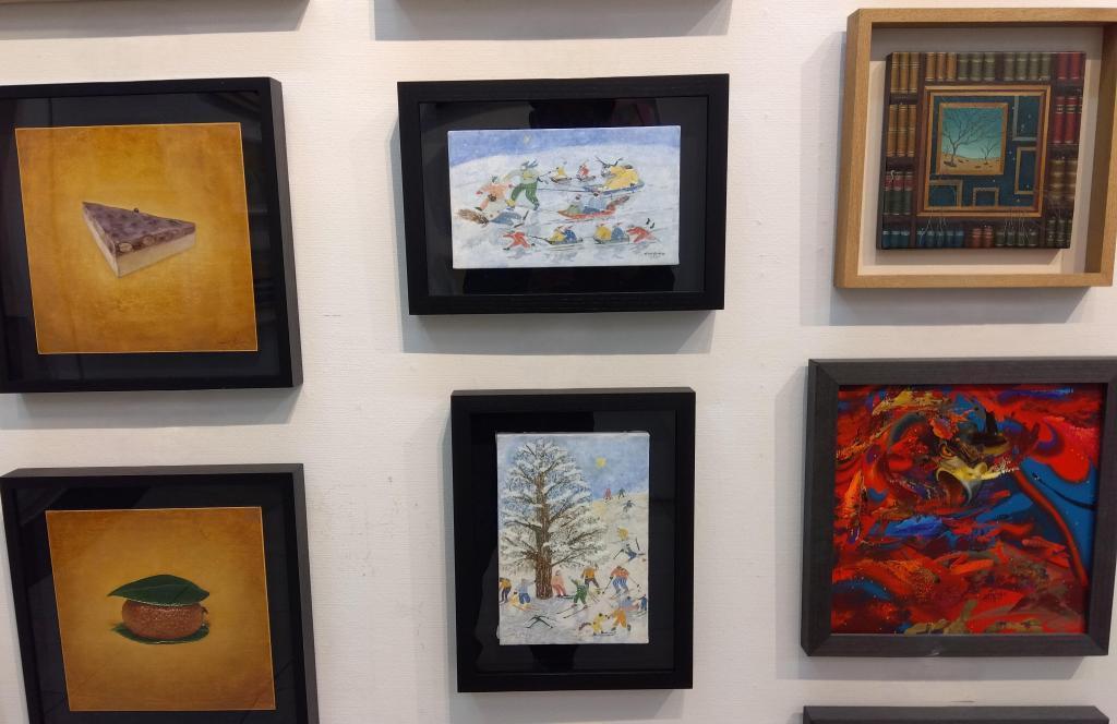 ミニヨン展の作品の一部をご紹介 日動画廊　ミニヨン展2025　は　１２月５日から２５日まで開催中