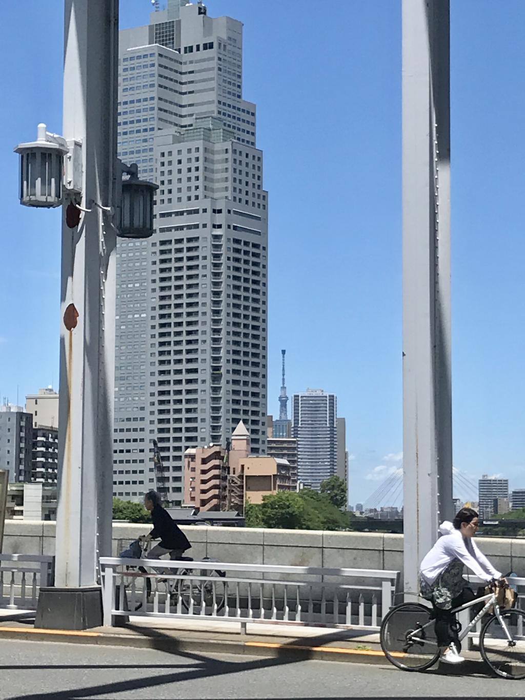  二大タワーを同時に撮影できるお得スポット～勝鬨橋～