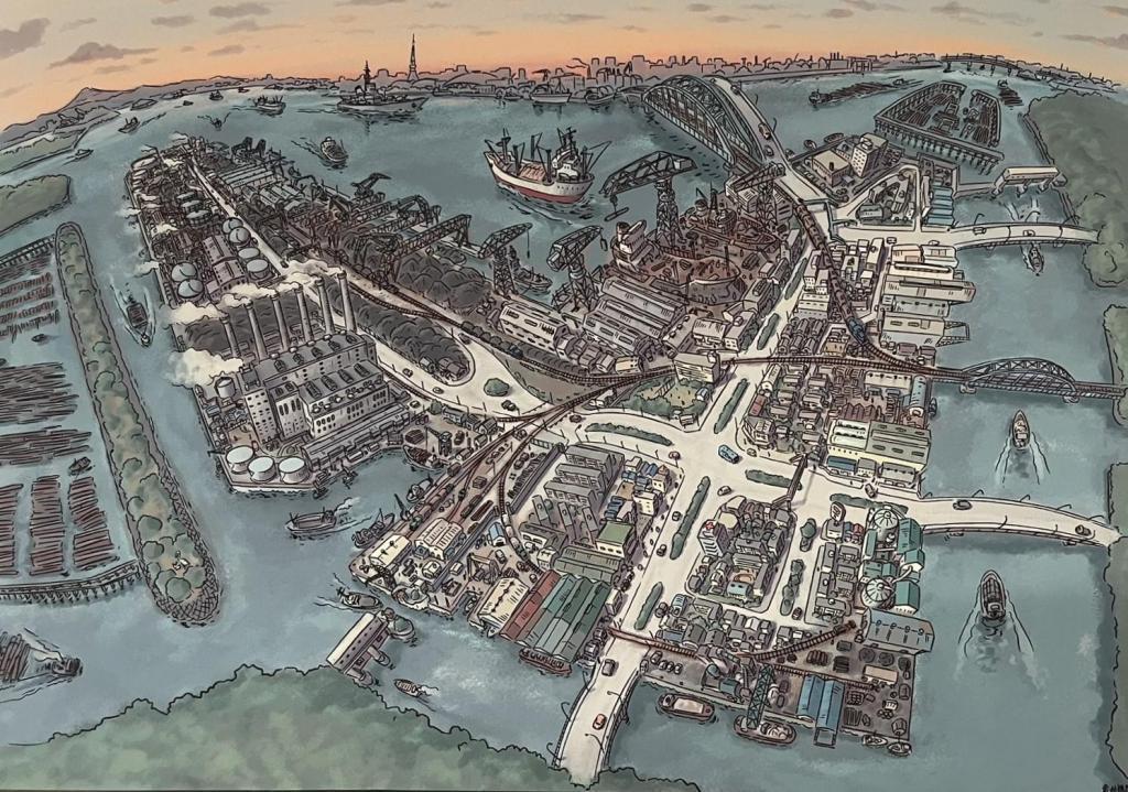  「アートでつなぐ旧晴海鉄道橋展」訪問レポート