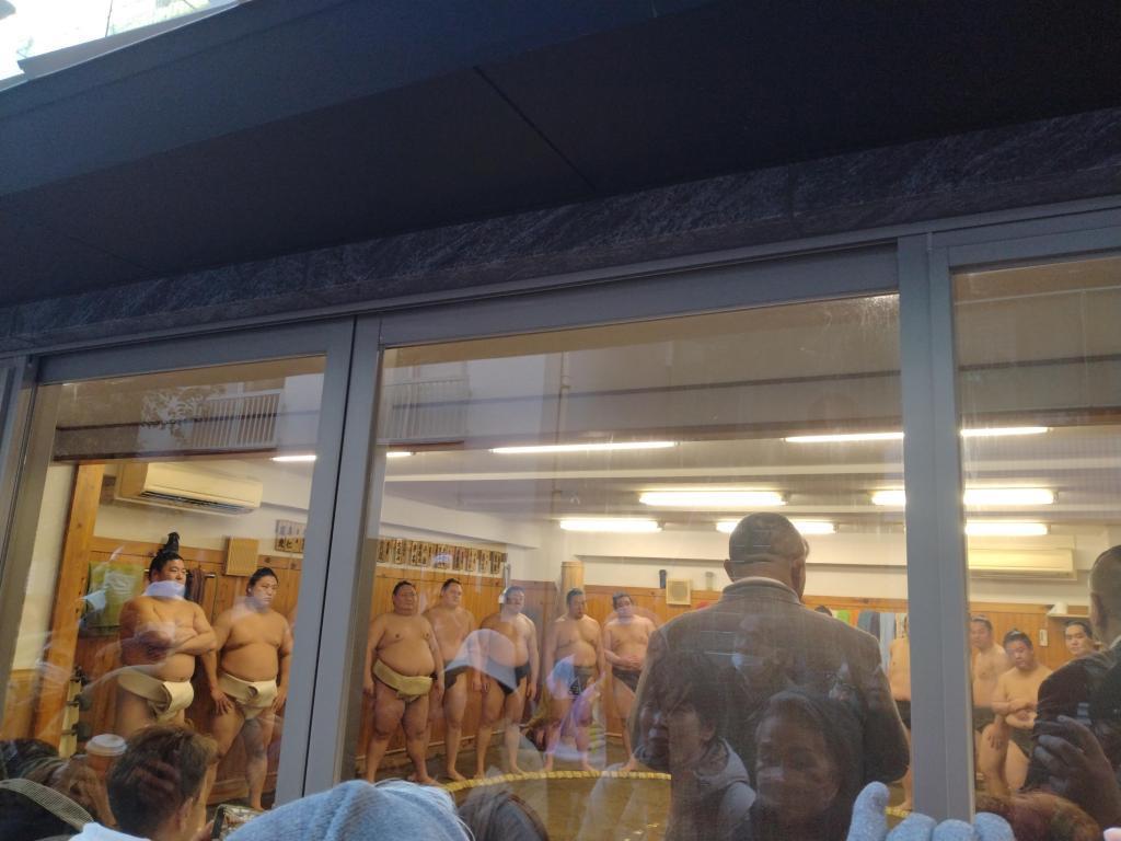  荒汐部屋稽古初め見学、日本橋七福神巡り、江戸前寿司