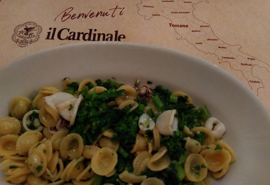 ３種のパスタから選択　ヤリイカと和えたPuglia 地方の可愛いパスタ il Cardinale at GINZA SIX  トスカーナ州のイタリア料理をどうぞ！