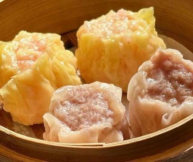 今回の手作り天心２種は焼売でした！ 京橋の春を中華で満喫　
頤和園　京橋エドグラン店
