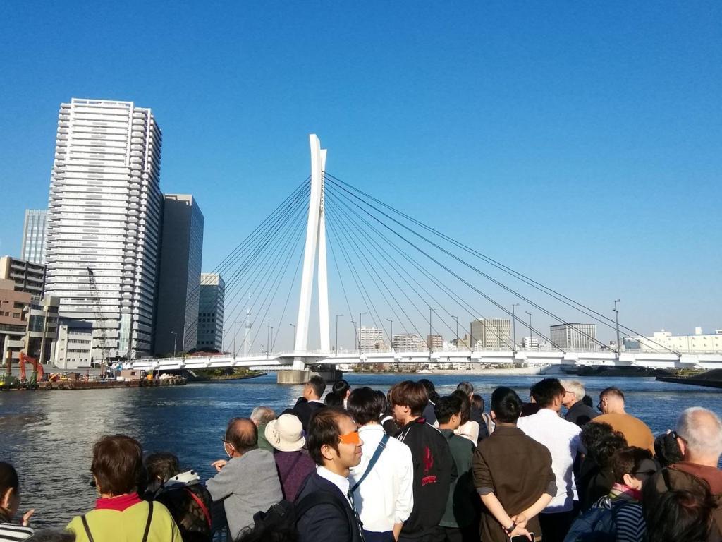  東京タワーと東京スカイツリーを求めて
　隅田川９橋を遡上します　④
　　～　中央大橋　～