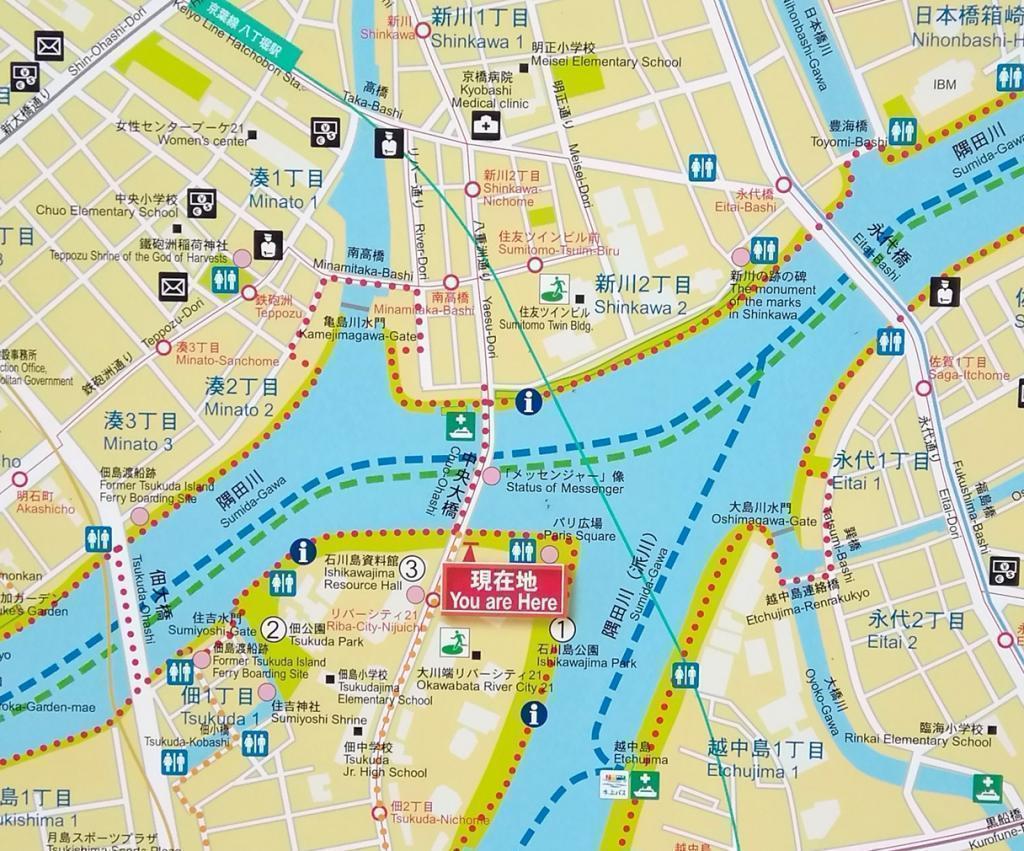 中央大橋 東京タワーと東京スカイツリーを求めて
　隅田川９橋を遡上します　④
　　～　中央大橋　～