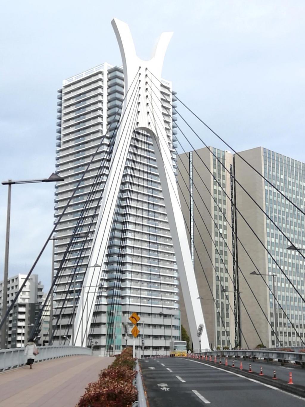  東京タワーと東京スカイツリーを求めて
　隅田川９橋を遡上します　④
　　～　中央大橋　～