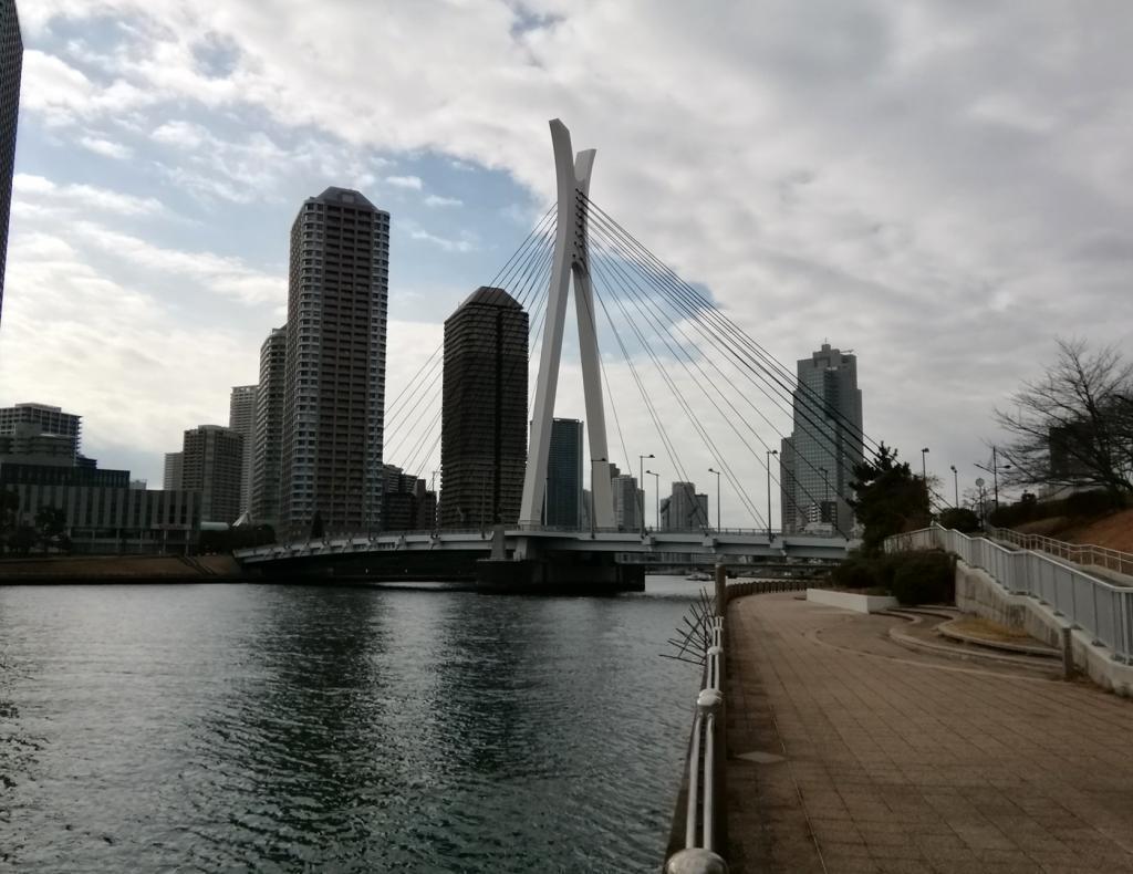  東京タワーと東京スカイツリーを求めて
　隅田川９橋を遡上します　④
　　～　中央大橋　～