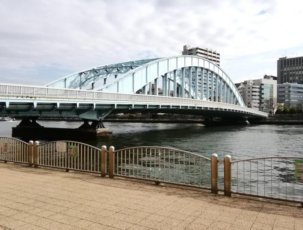  東京タワーと東京スカイツリーを求めて
　隅田川９橋を遡上します　⑤
　　～　永代橋　～
