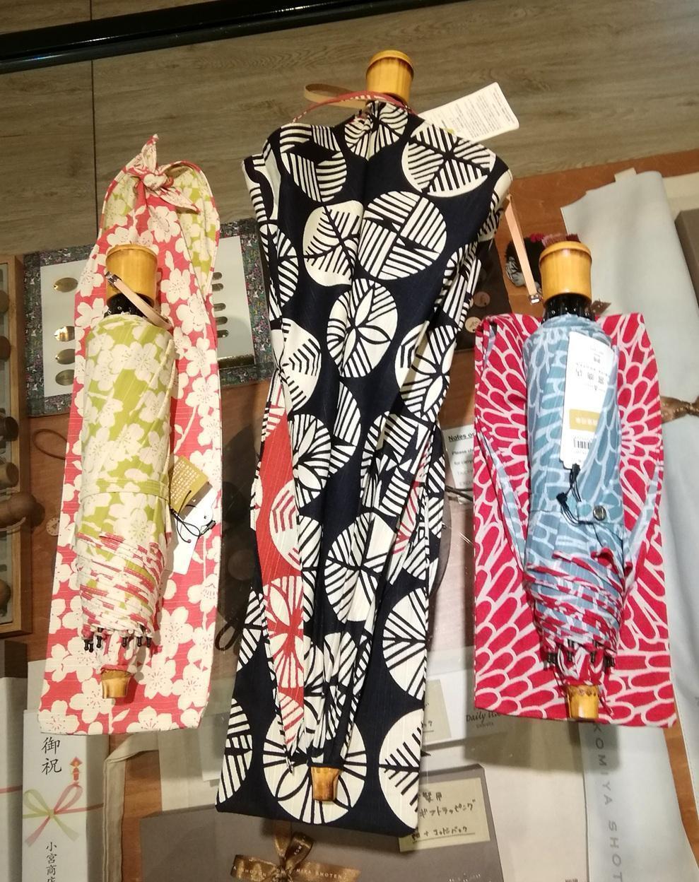 伊砂文様折りたたみ傘５０ｃｍ８本骨
１８,７００円 手しごとの傘、いかが？　②
　～　小宮商店　～