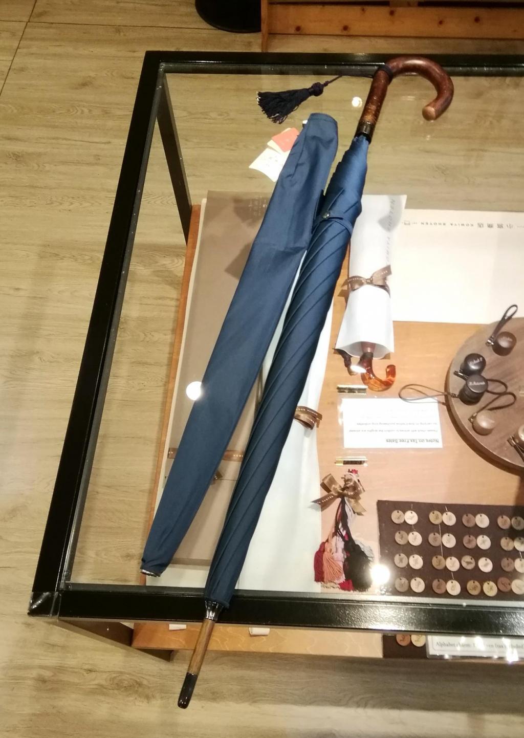 男性用日傘　絹裏縞（きぬうらしま）
１１０,０００円 手しごとの傘、いかが？　②
　～　小宮商店　～