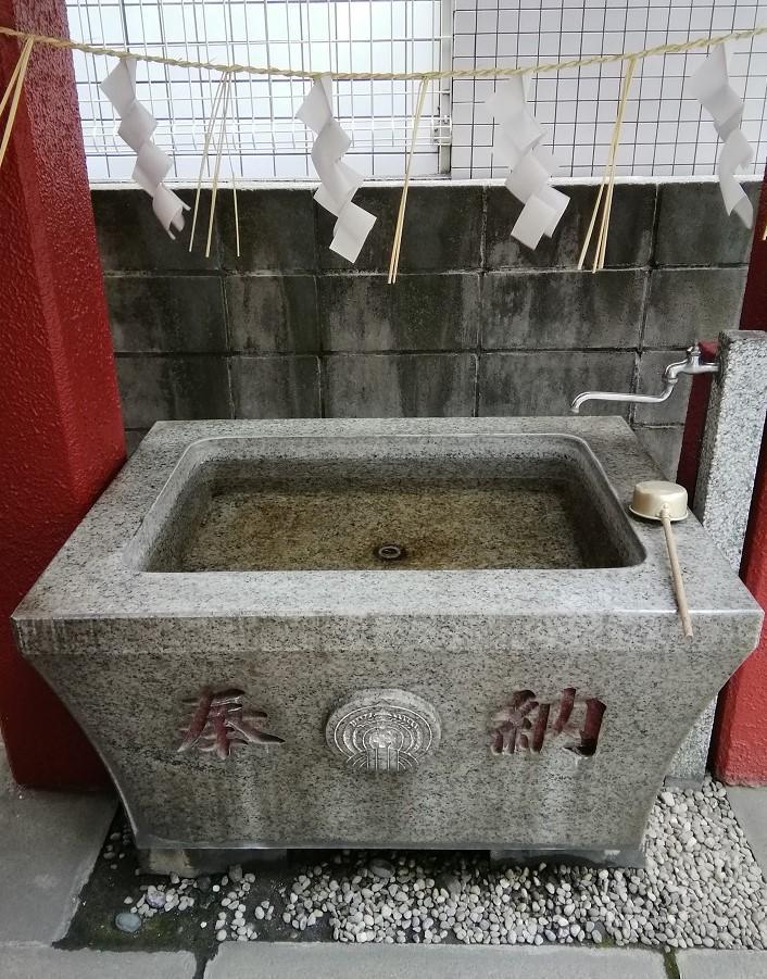 大原稲荷神社 神社の手水鉢・手水舎　前編
　　～　中央区内の神社　まとめ　③　～