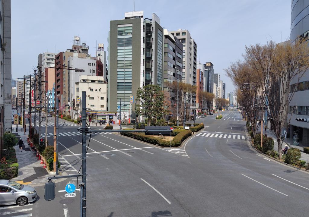  味わい深い交差点のある街